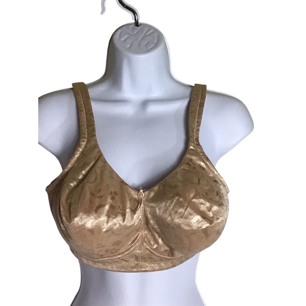 Cacique Bra Women Size 40C Beige EUC. Comfort Support Wide Strap